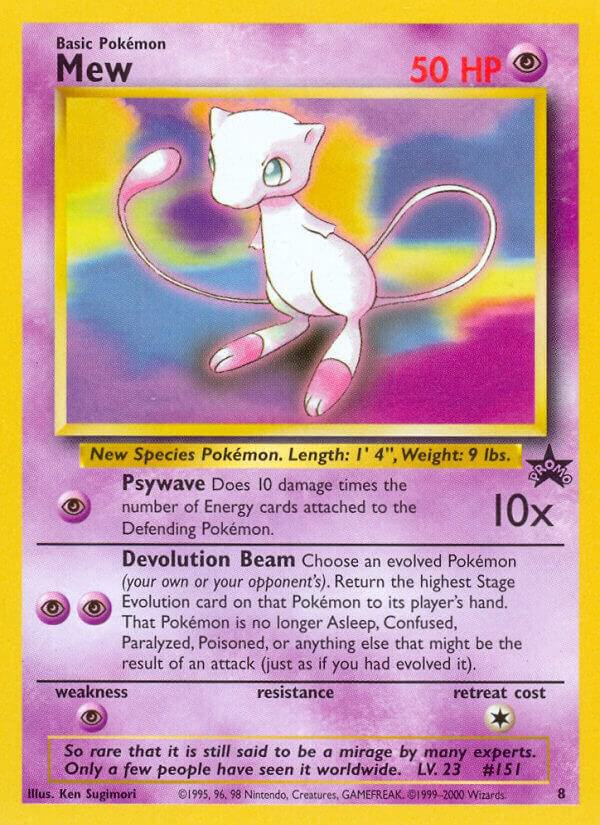 Mew (8) - WoTC Promo (PR) - [Lightly Played Non-Holo]